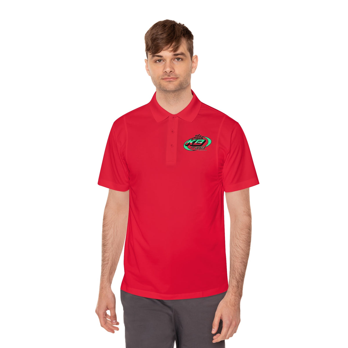 KB Attire Men's Logo Sport Polo Shirt