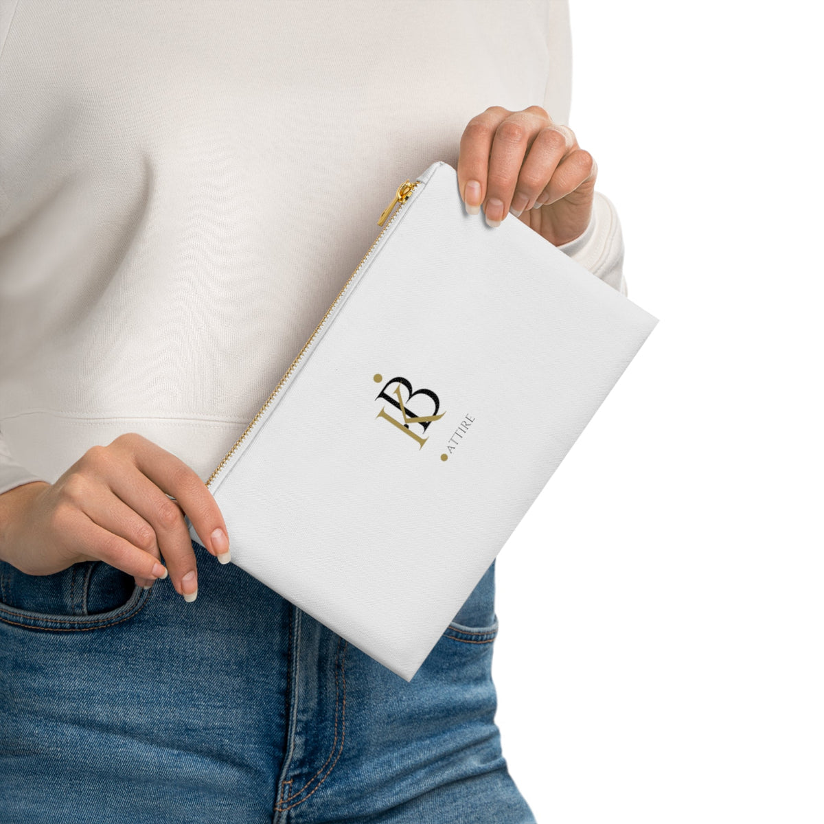 KB Attire One Side Logo Cosmetic Bag