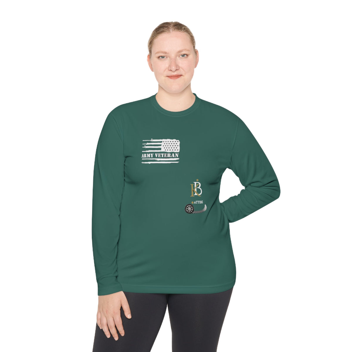 KB Attire Forest Green "Riding Deep" Unisex Lightweight Long Sleeve Tee