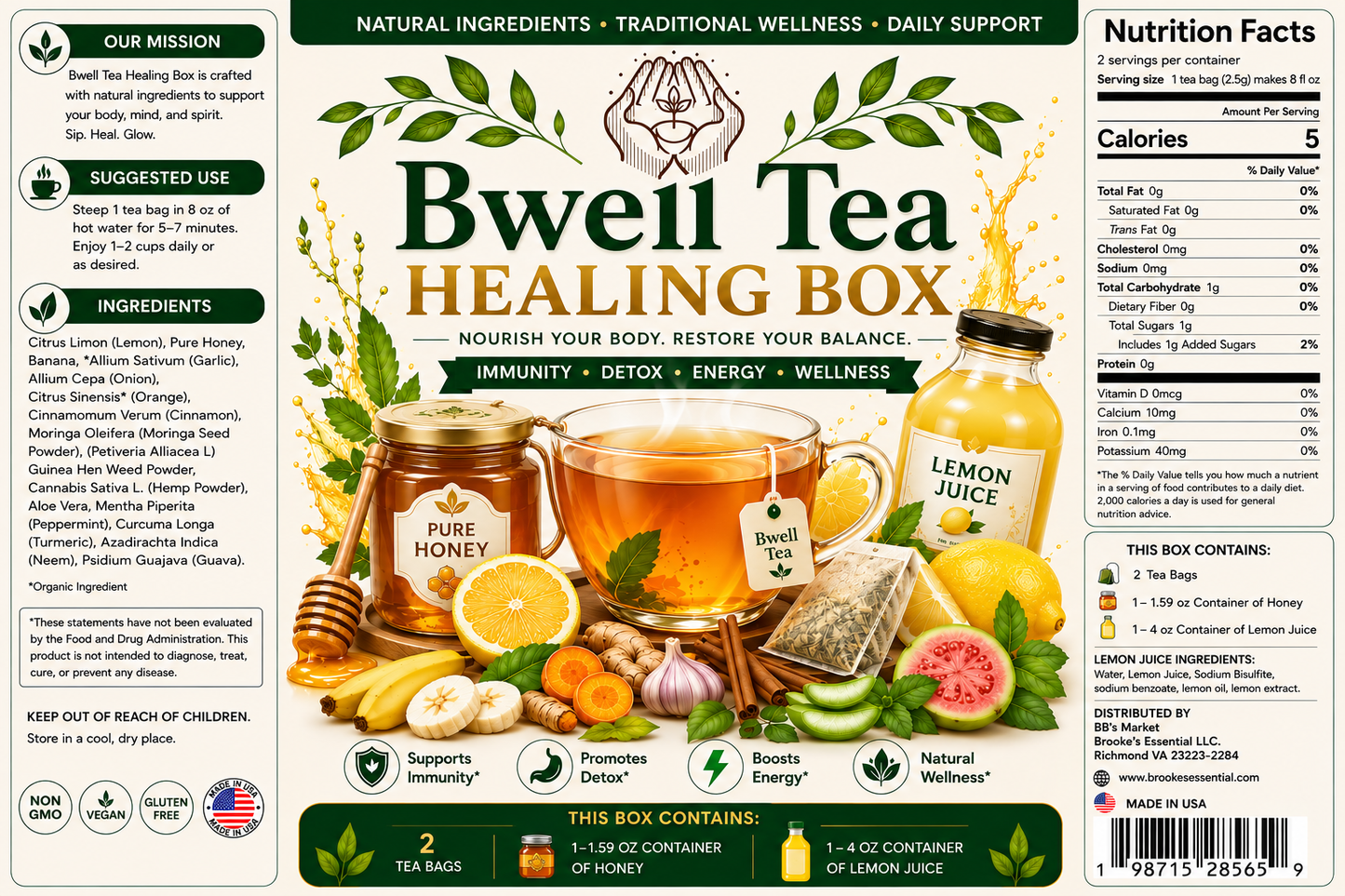 Bwell Tea Healing Box