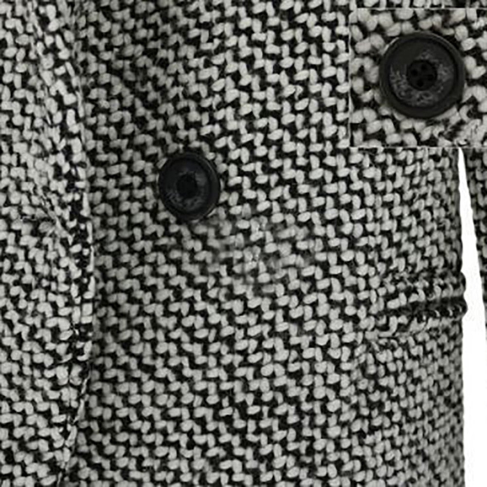 Autumn Winter Women Solid Color Slim Fits Cardigan Warm Thicken Woolen Midi Coat warm woolen coat women long coat winter