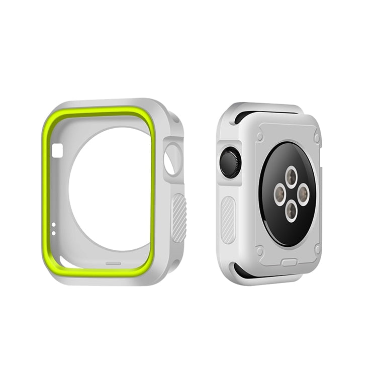 Soft cover For Apple Watch case 44mm 40mm 42mm 38mm protective silicone protector shell Accessories iwatch serie 6 5 4 3 SE 44mm