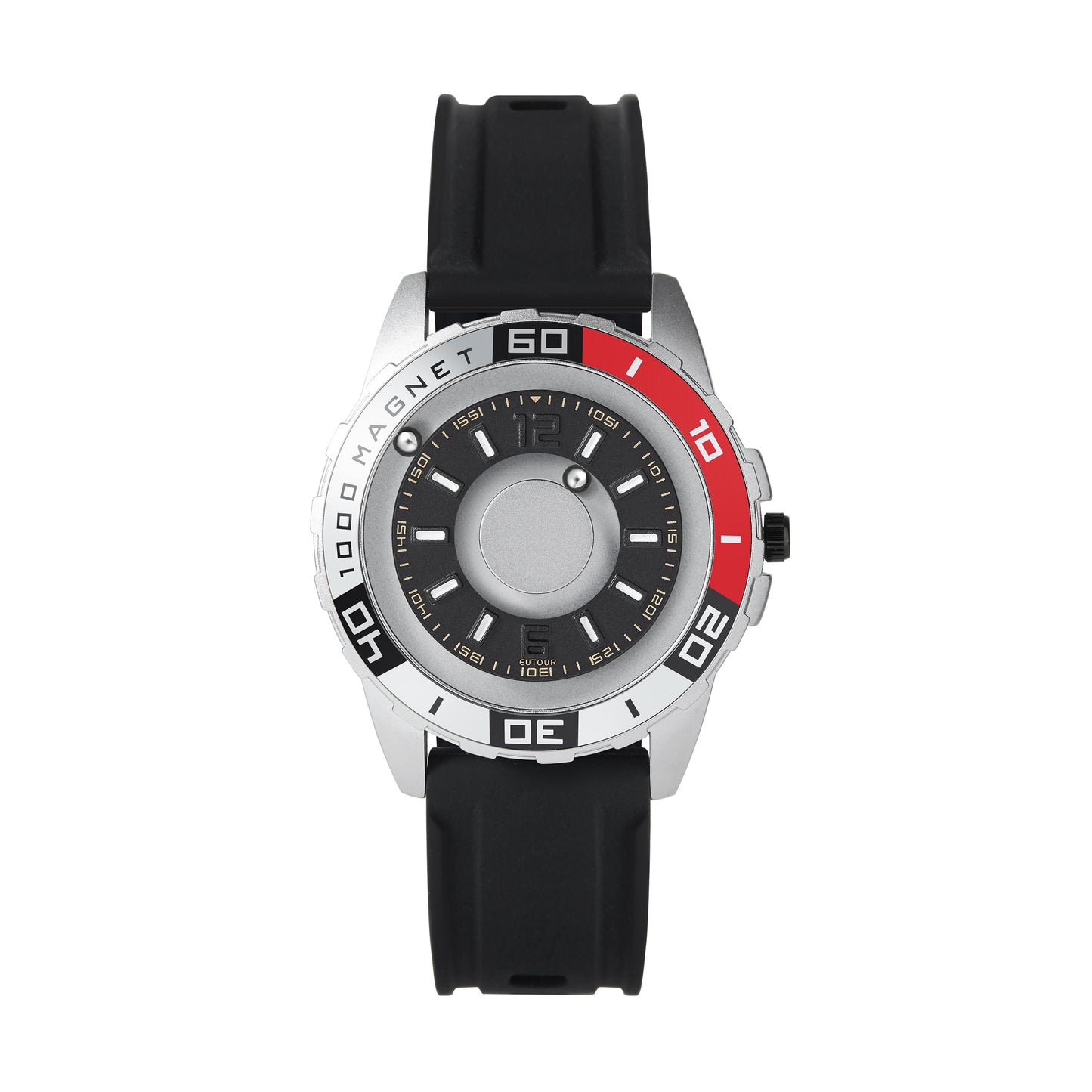 EUTOUR New innovative magnetic metal multi-function men's watch fashion sports quartz watch simple strap pilot