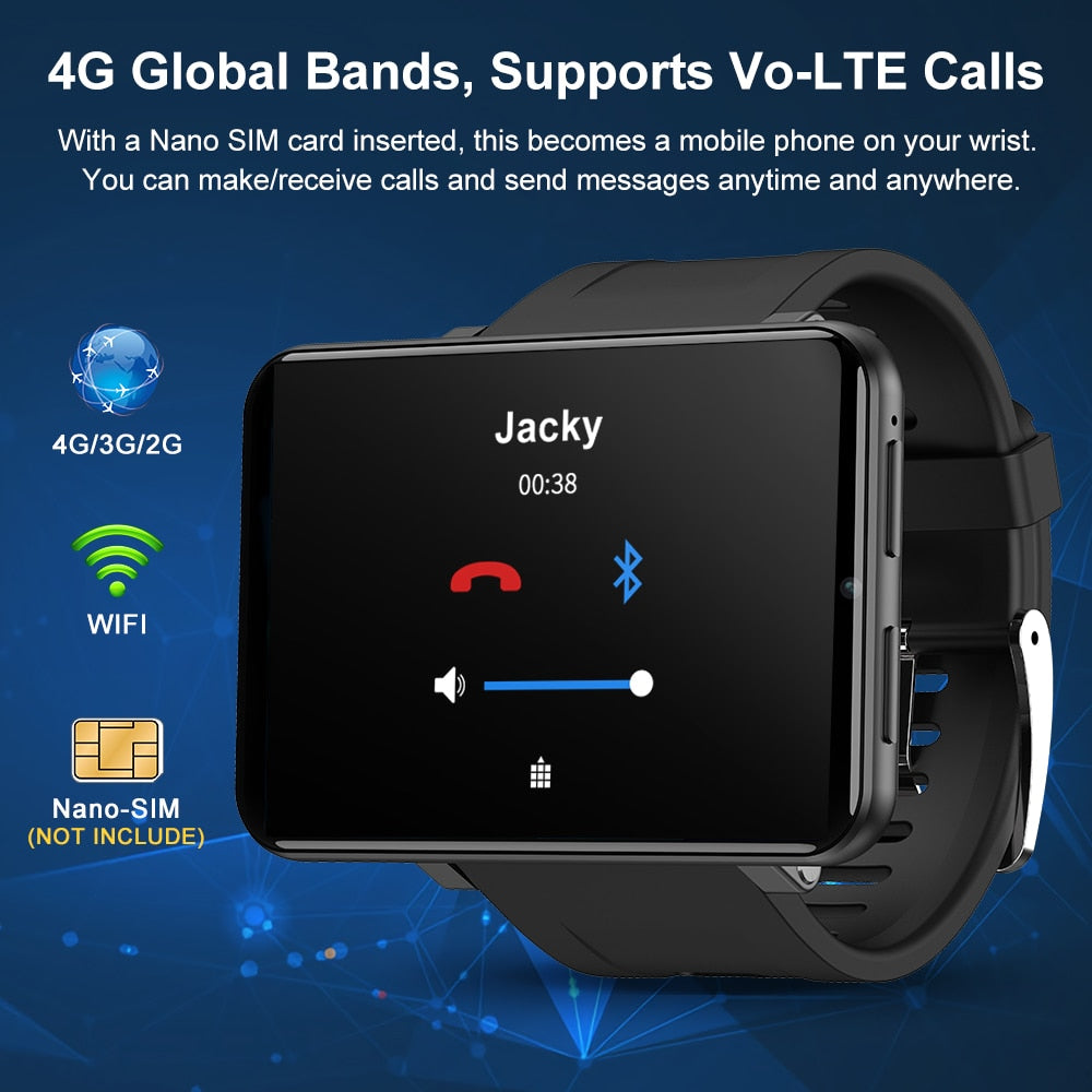 TICWRIS MAX 4G Smart Watch 3GB 32GB Face ID Camera 2880mAh GPS WIFI Waterproof Bluetooth Android Smartwatch Phone for Men Women