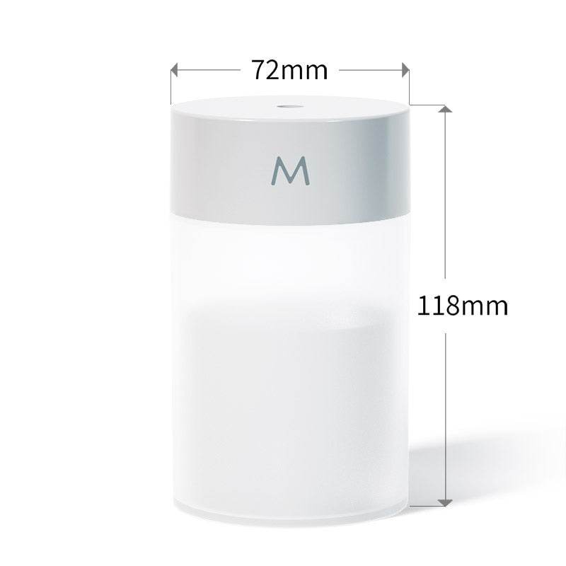 260ML Air Humidifier Ultrasonic Mini Aromatherapy Diffuser Portable Sprayer USB Essential Oil Atomizer LED Lamp for Home Car