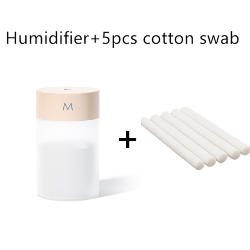 260ML Air Humidifier Ultrasonic Mini Aromatherapy Diffuser Portable Sprayer USB Essential Oil Atomizer LED Lamp for Home Car