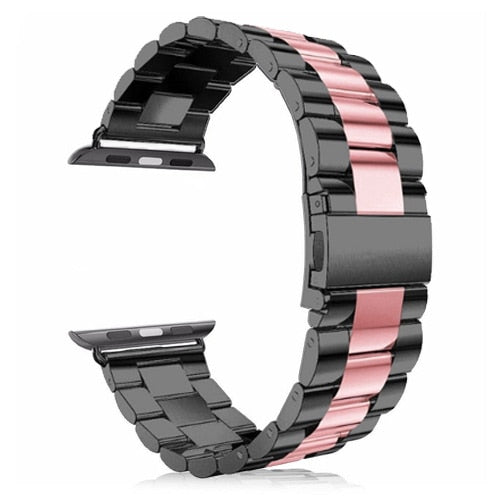 Steel strap For Apple Watch band 45mm 44mm 42mm 38mm 40mm 41mm Metal Sports Bracelet for iWatch Series 7 6 se 5 4 3 Accessories