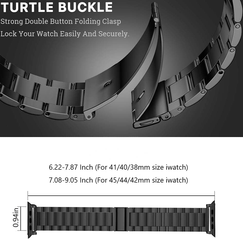 Steel strap For Apple Watch band 45mm 44mm 42mm 38mm 40mm 41mm Metal Sports Bracelet for iWatch Series 7 6 se 5 4 3 Accessories