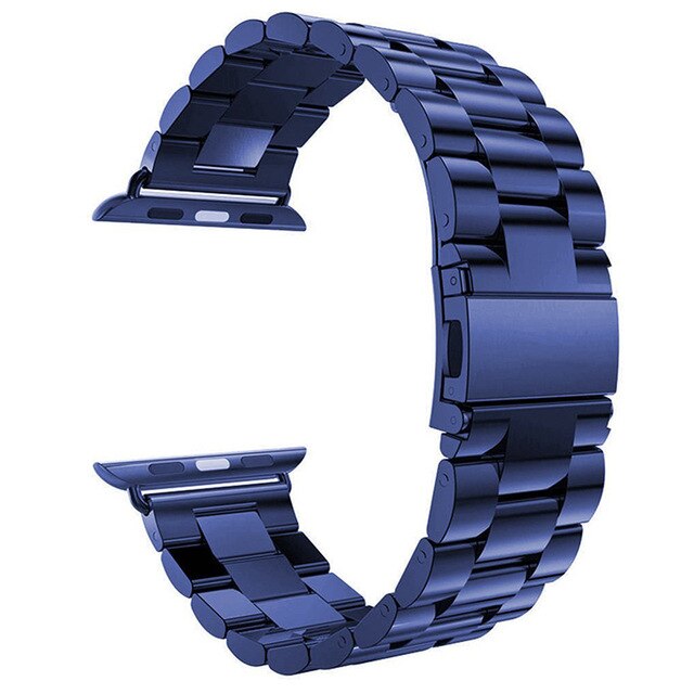 Steel strap For Apple Watch band 45mm 44mm 42mm 38mm 40mm 41mm Metal Sports Bracelet for iWatch Series 7 6 se 5 4 3 Accessories