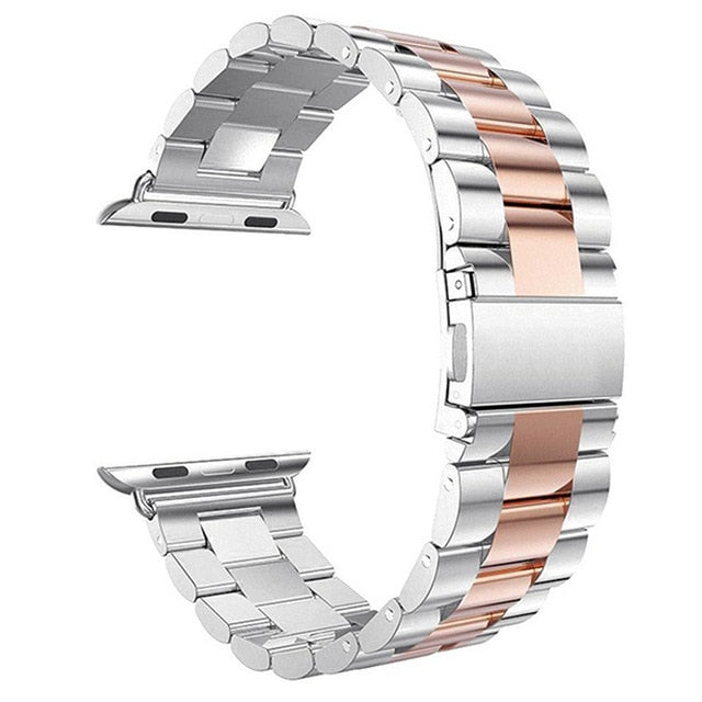 Steel strap For Apple Watch band 45mm 44mm 42mm 38mm 40mm 41mm Metal Sports Bracelet for iWatch Series 7 6 se 5 4 3 Accessories