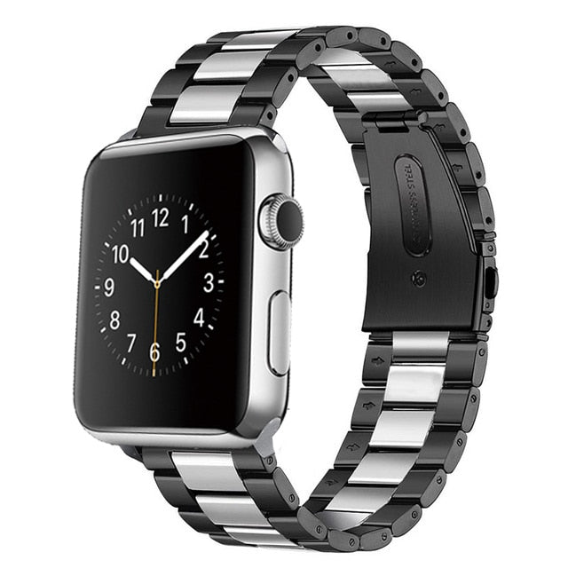 Steel strap For Apple Watch band 45mm 44mm 42mm 38mm 40mm 41mm Metal Sports Bracelet for iWatch Series 7 6 se 5 4 3 Accessories