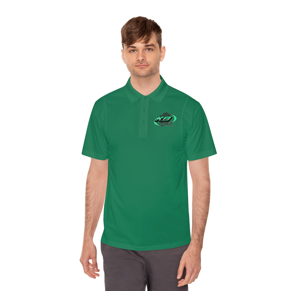 KB Attire Men's Logo Sport Polo Shirt