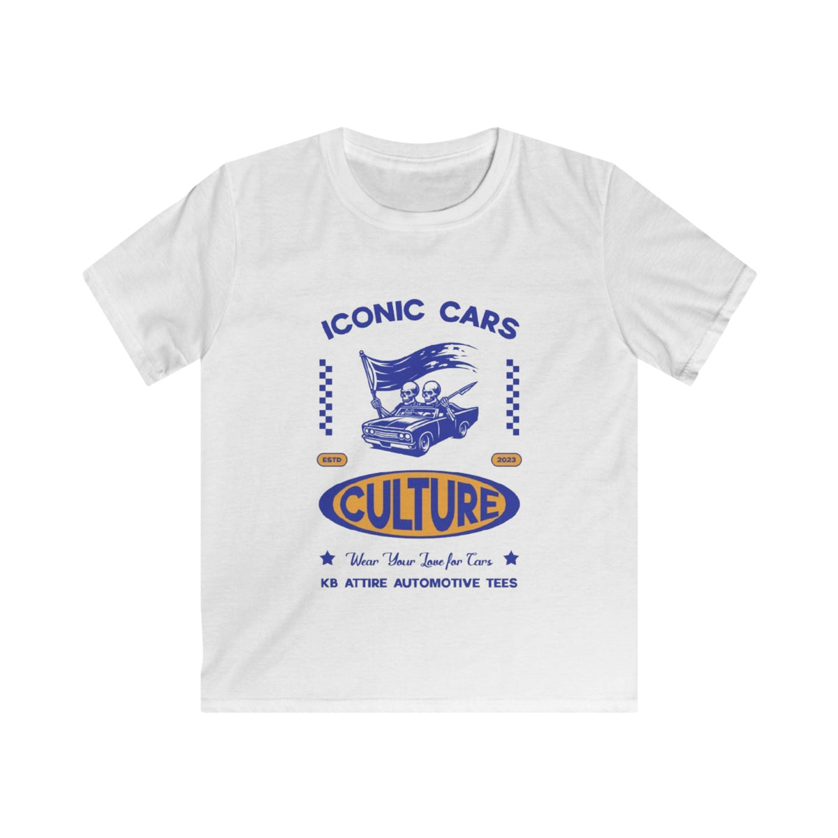 KB Attire Iconic Cars Kids Tee
