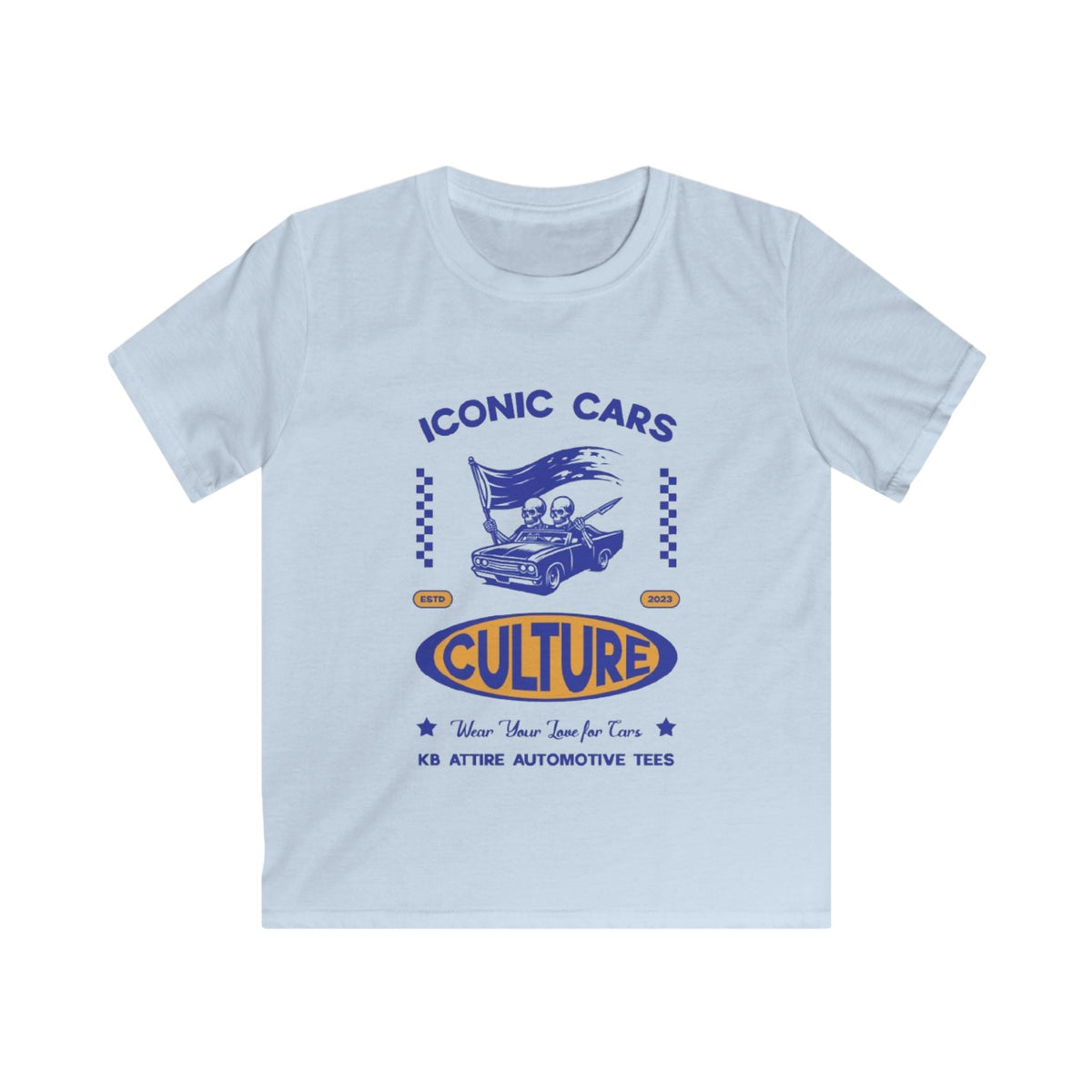 KB Attire Iconic Cars Kids Tee