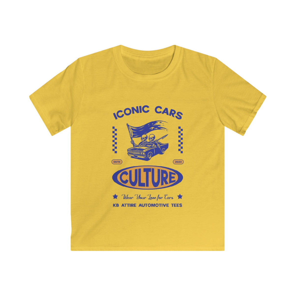 KB Attire Iconic Cars Kids Tee