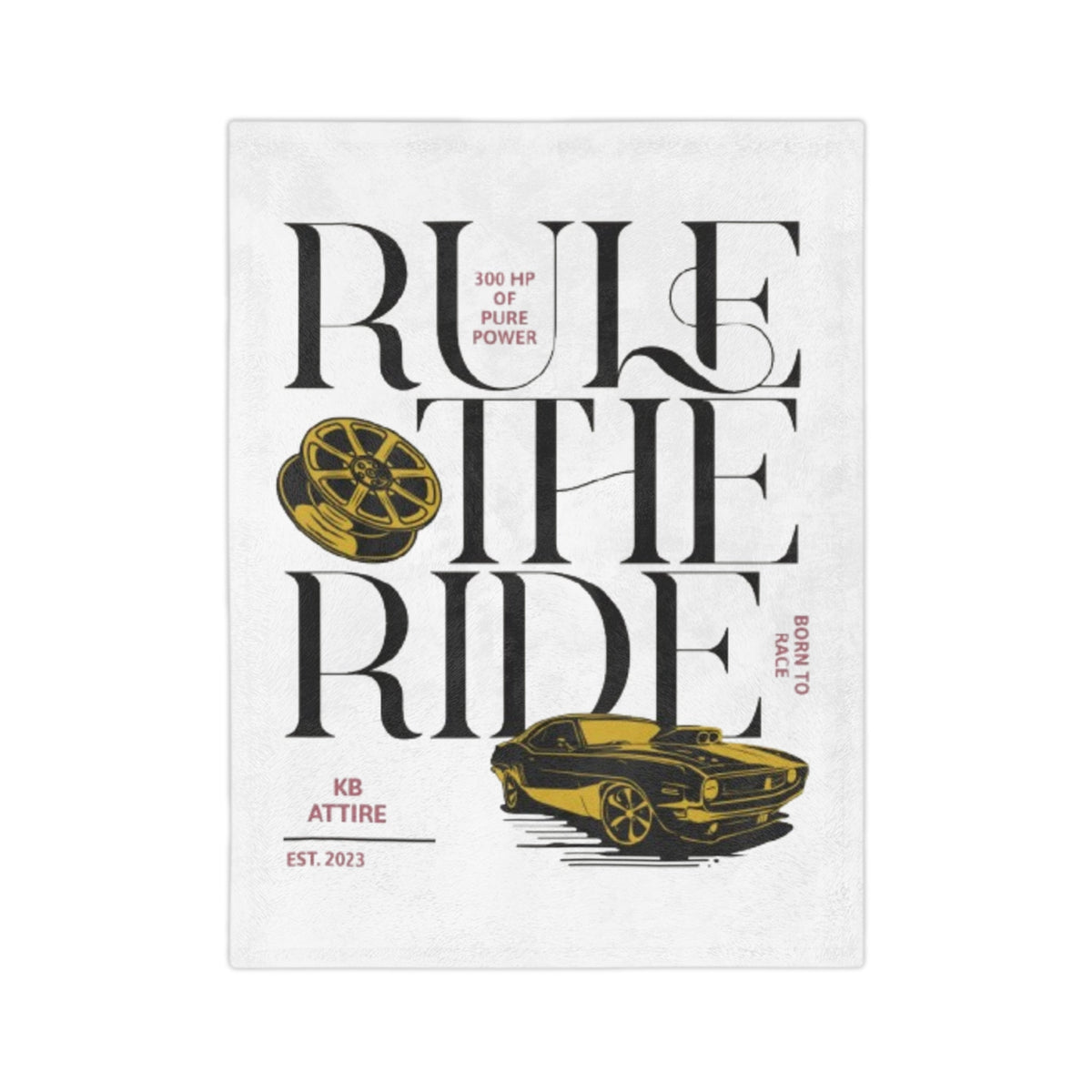 KB Attire Rule the Ride Soft Cozy Blanket