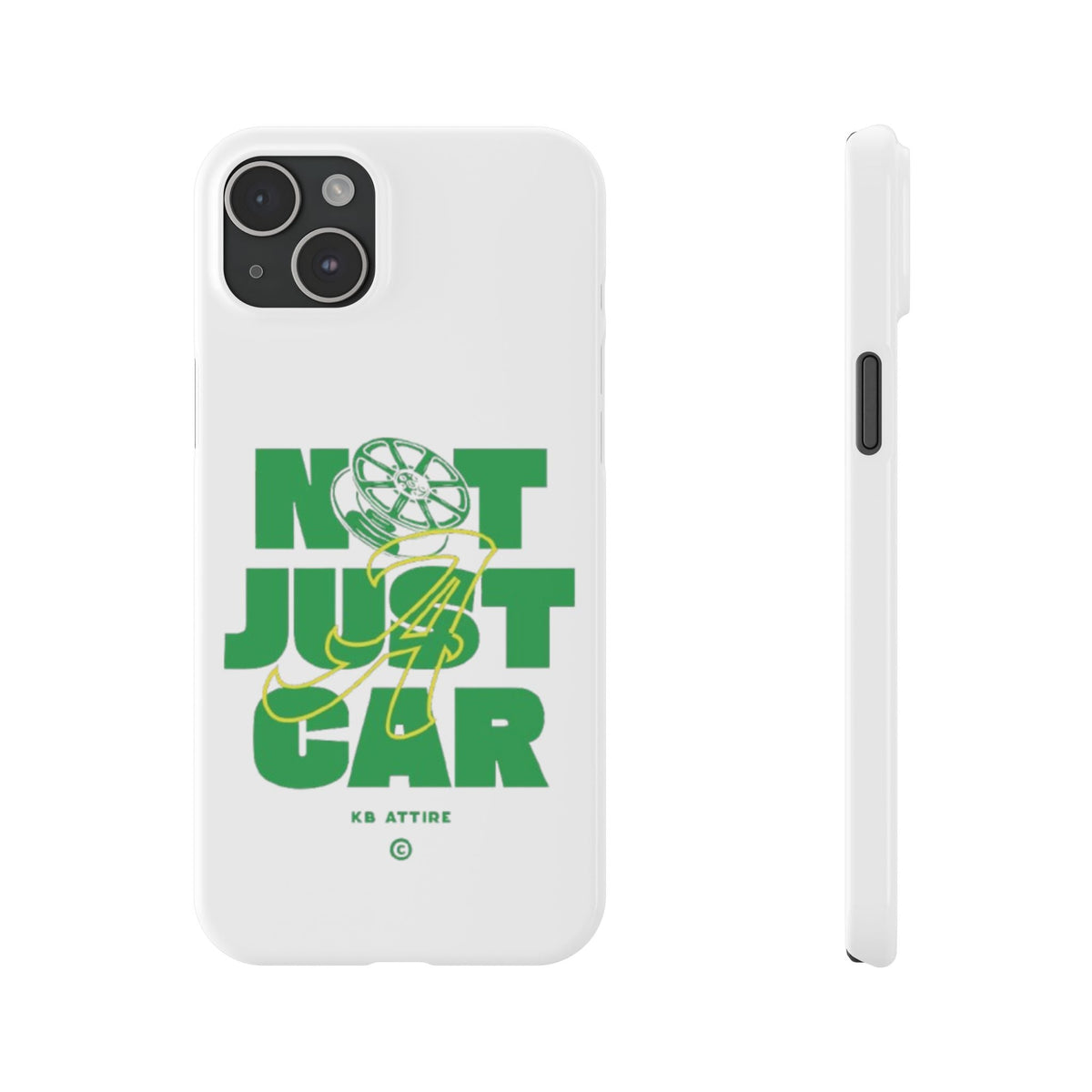 Not Just A Car Slim IPhone Cases (White)