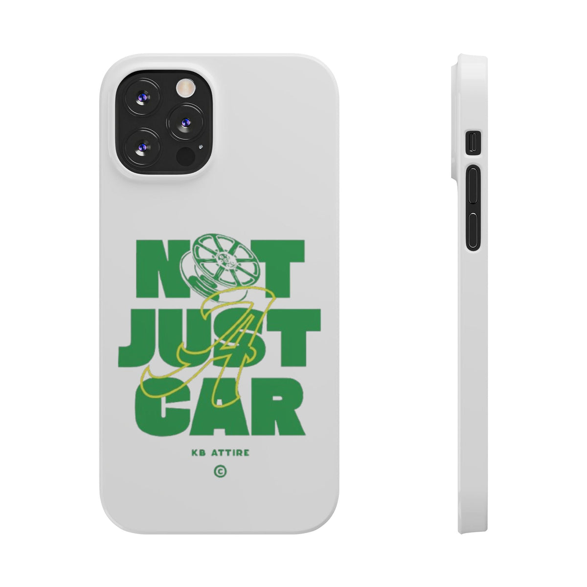 Not Just A Car Slim IPhone Cases (White)