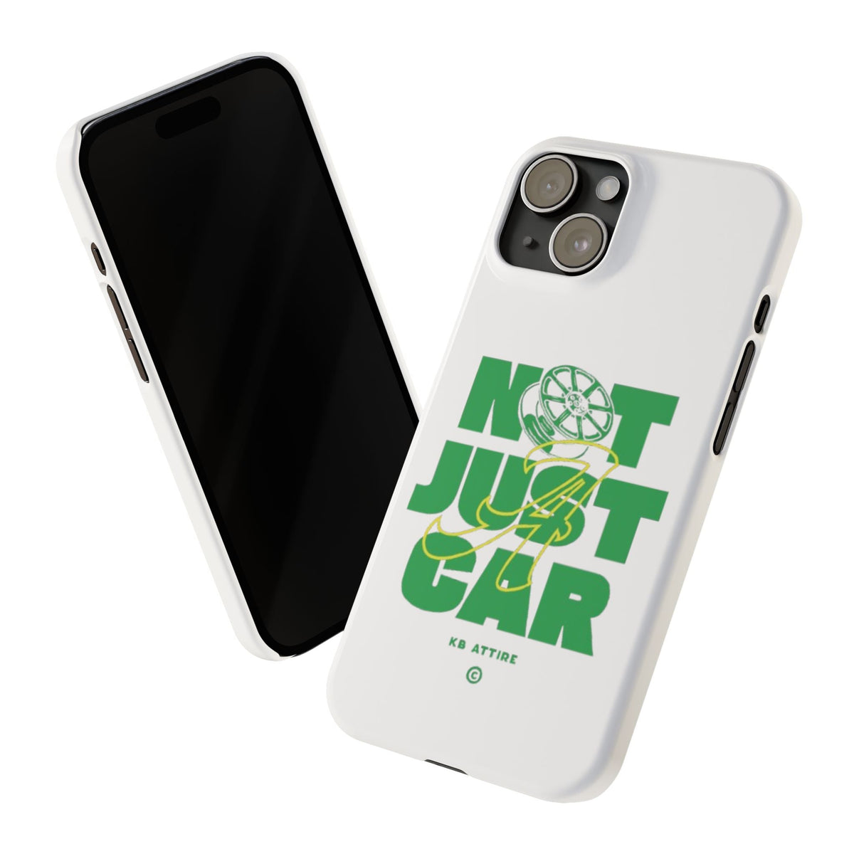 Not Just A Car Slim IPhone Cases (White)