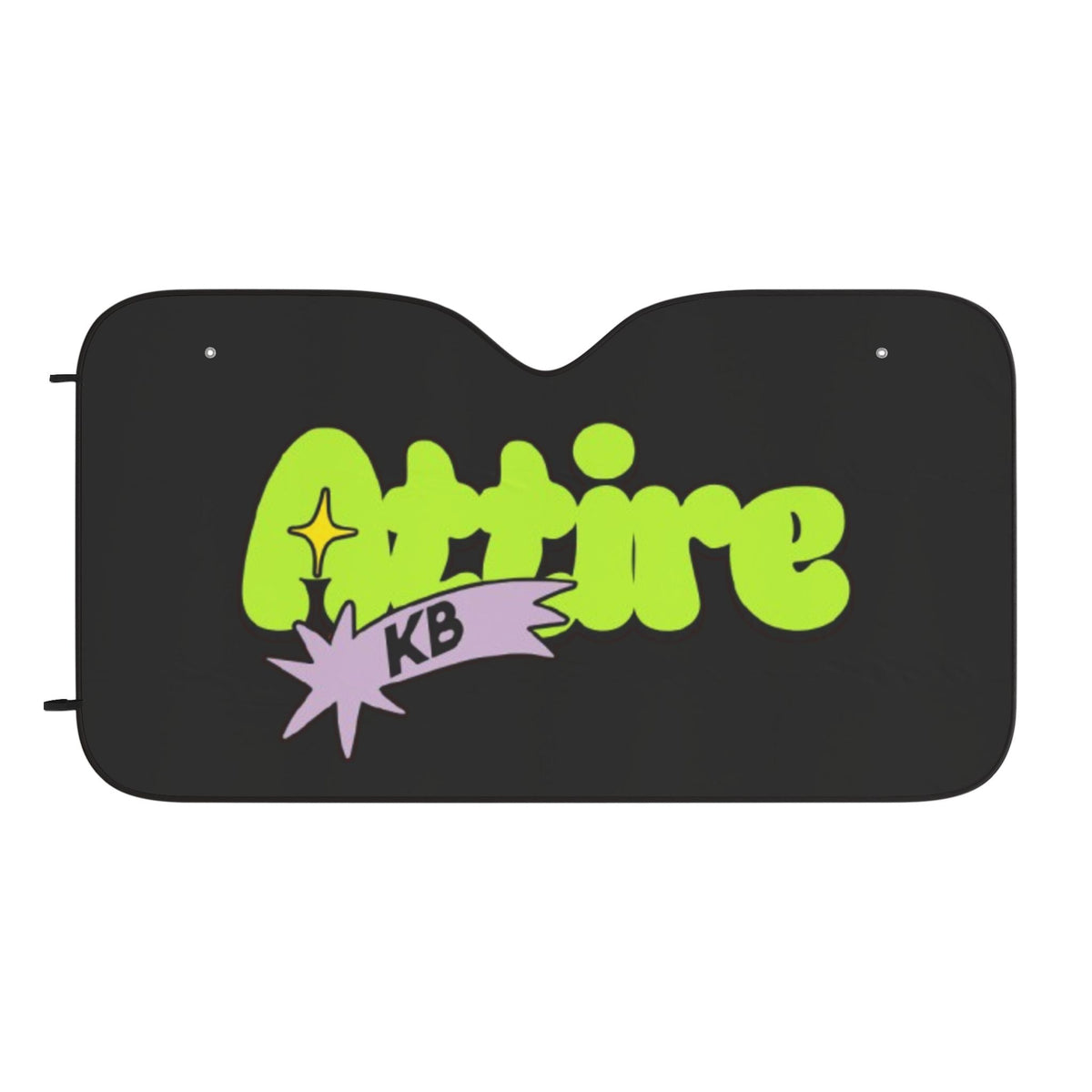 KB Attire "Cartoon" Car Sun Shades (Black)