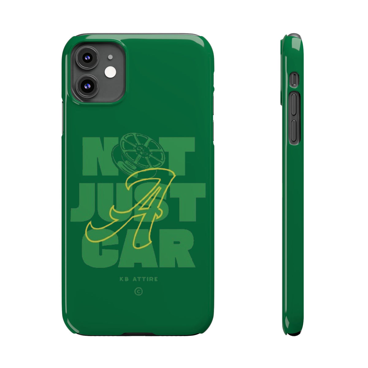 Not Just A Car Slim IPhone Cases (Green)