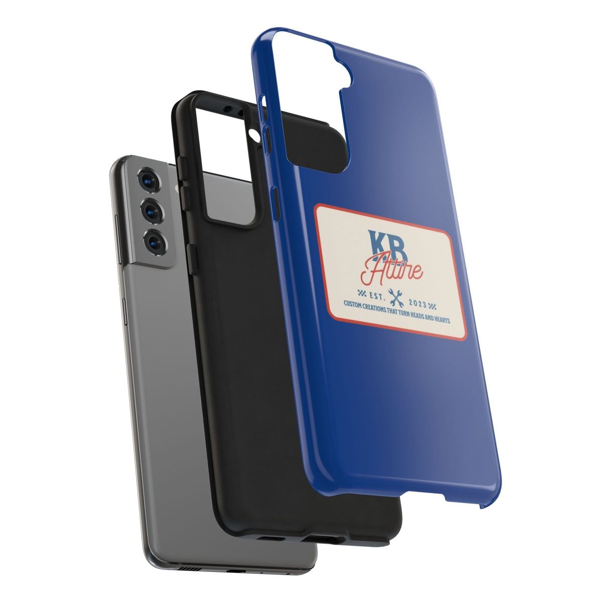 KB Attire 'The Patch' Phone Case (Blue)