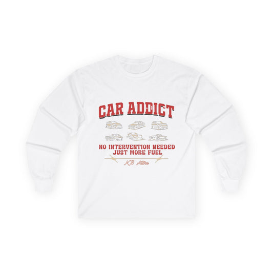 'Car Addict' Long Sleeve Tee