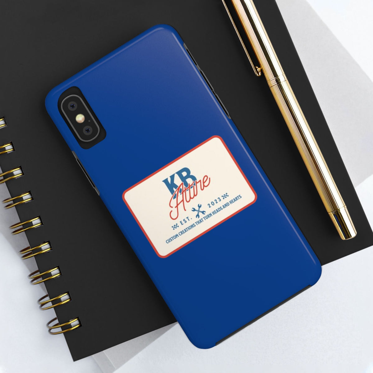 KB Attire 'The Patch' Phone Case (Blue)