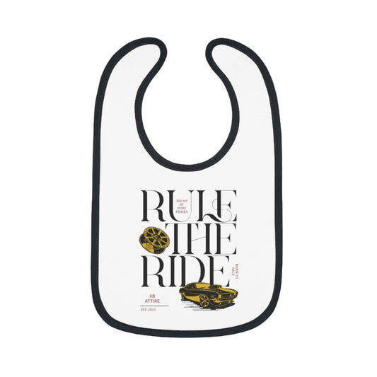 Rule The Ride Car Design Baby Bib
