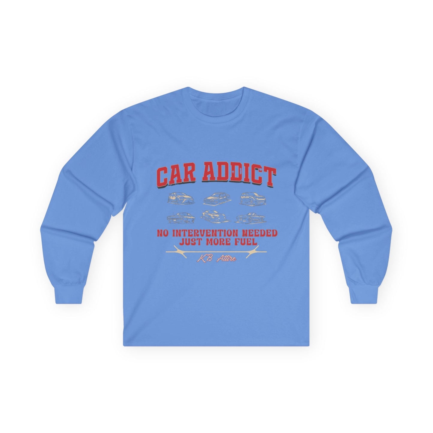 'Car Addict' Long Sleeve Tee