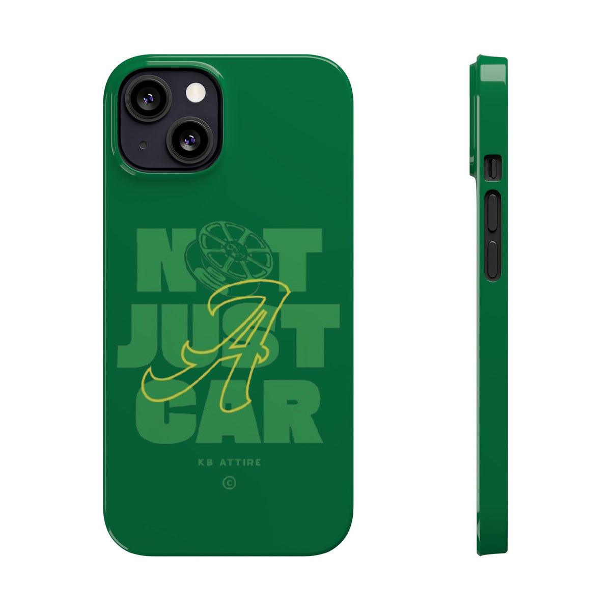 Not Just A Car Slim IPhone Cases (Green)