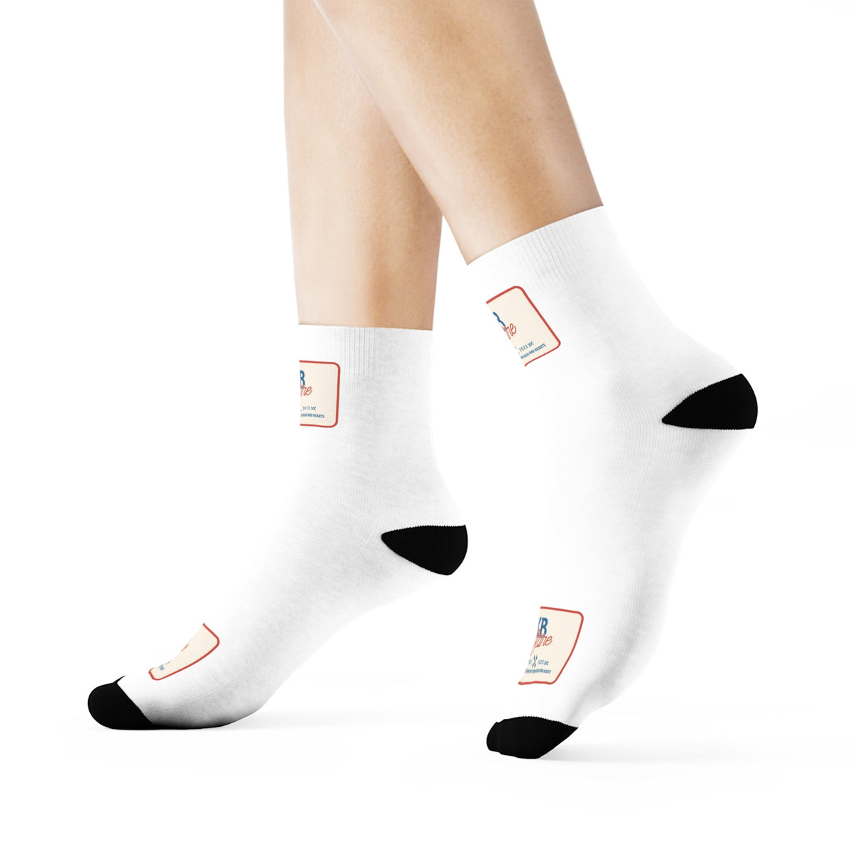KB Attire 'The Patch' 3/4 Crew Socks