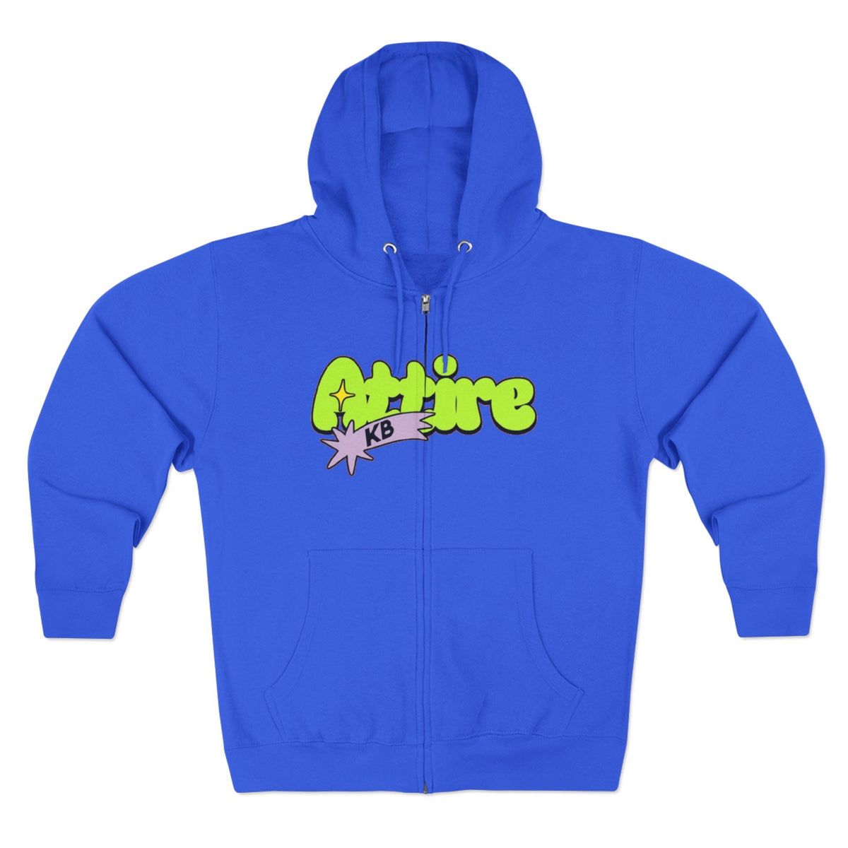 KB Attire Cartoon Unisex Zip Hoodie
