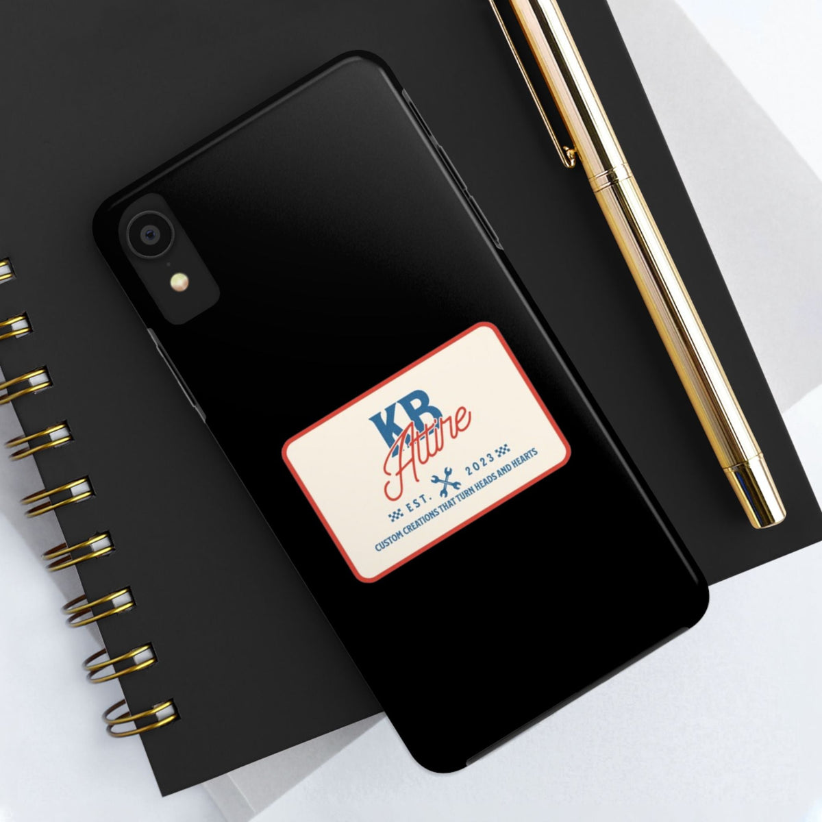 KB Attire 'The Patch' Phone Case (Black)