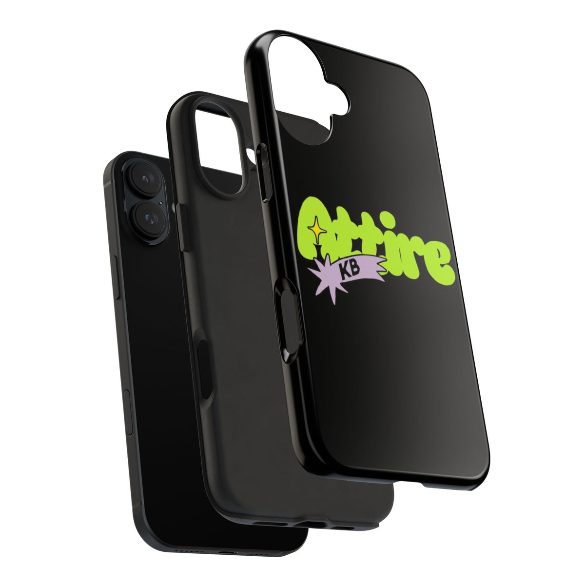 KB Attire Cartoon Phone Case (Black)