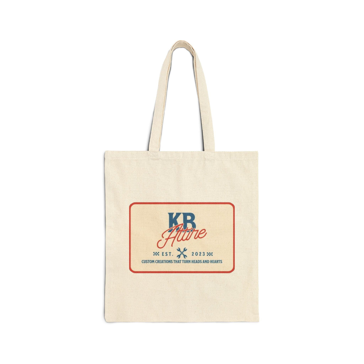 KB Attire 'Patch' Cotton Canvas Tote Bag