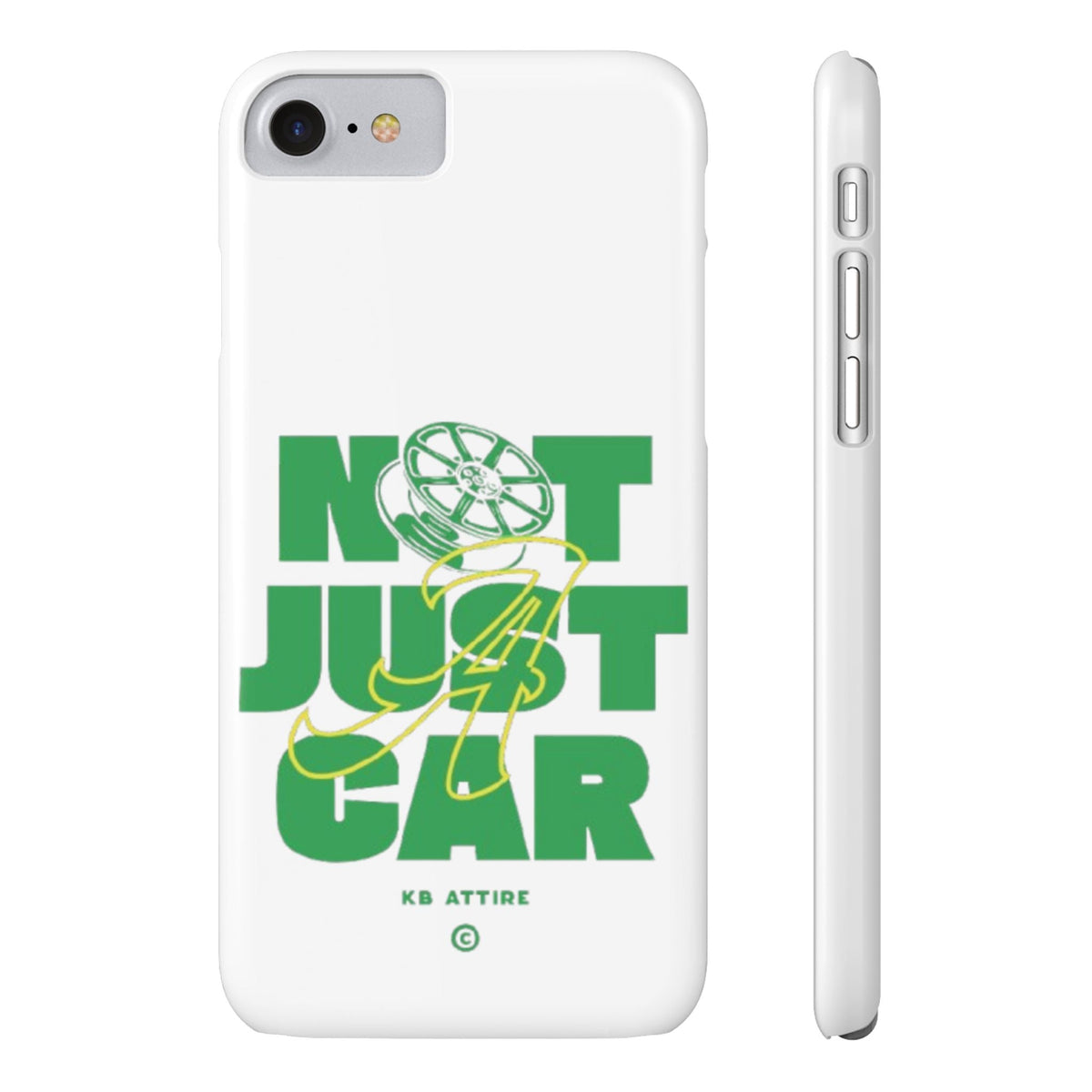 Not Just A Car Slim IPhone Cases (White)