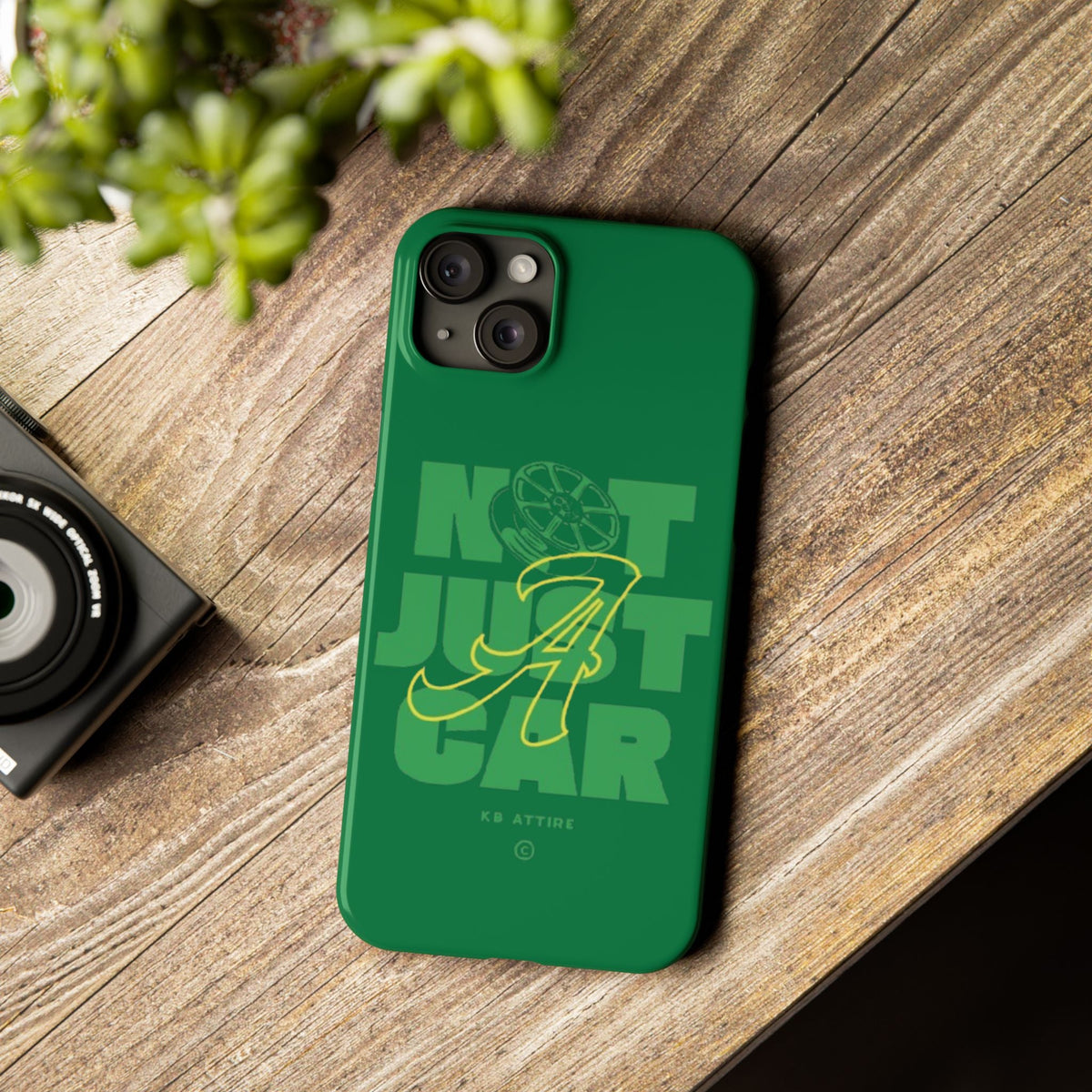 Not Just A Car Slim IPhone Cases (Green)