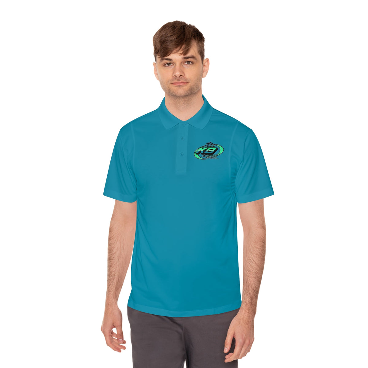 KB Attire Men's Logo Sport Polo Shirt