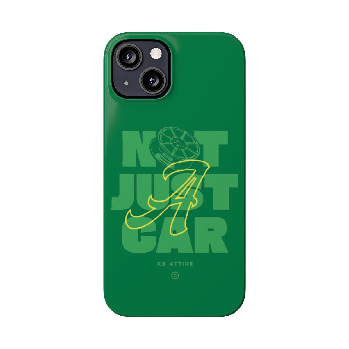 Not Just A Car Slim IPhone Cases (Green)