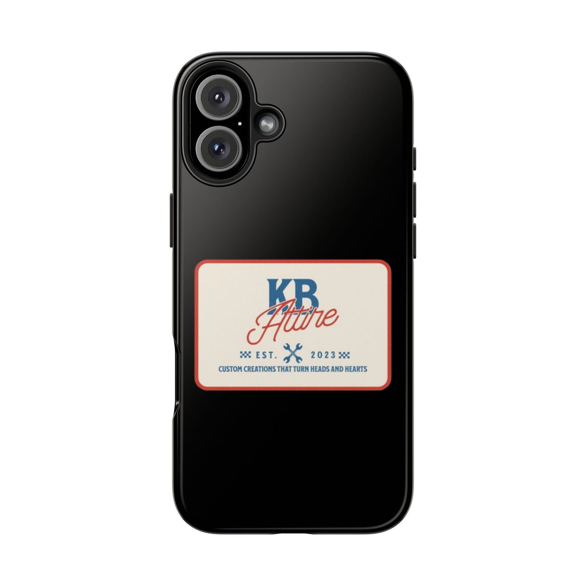 KB Attire 'The Patch' Phone Case (Black)