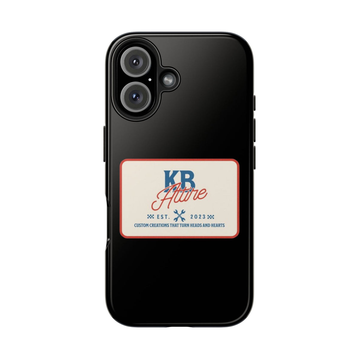 KB Attire 'The Patch' Phone Case (Black)