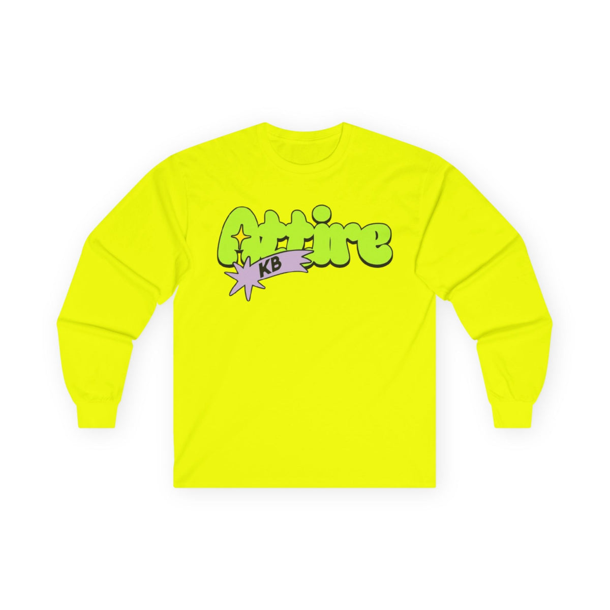 KB Attire Cartoon Graphic Long Sleeve Tee