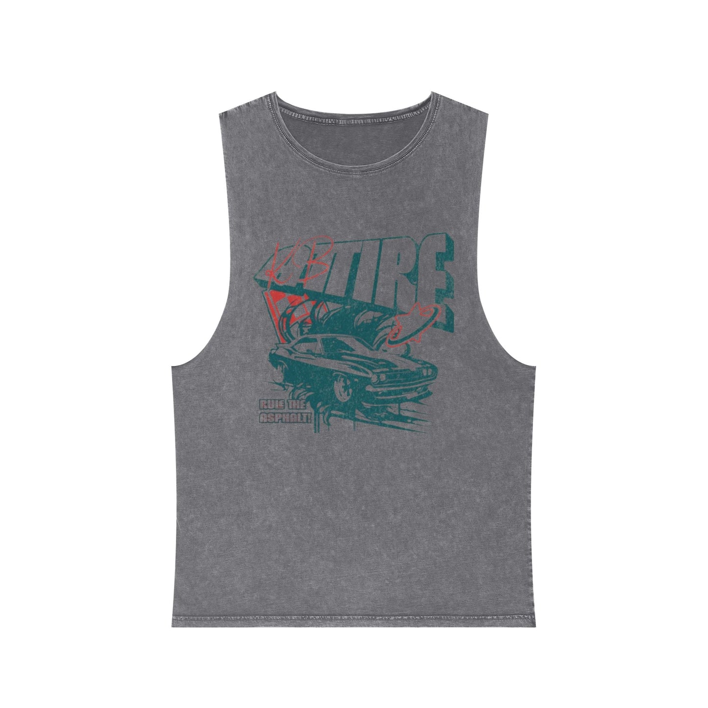'Hot Ride' Stonewash Tank Top
