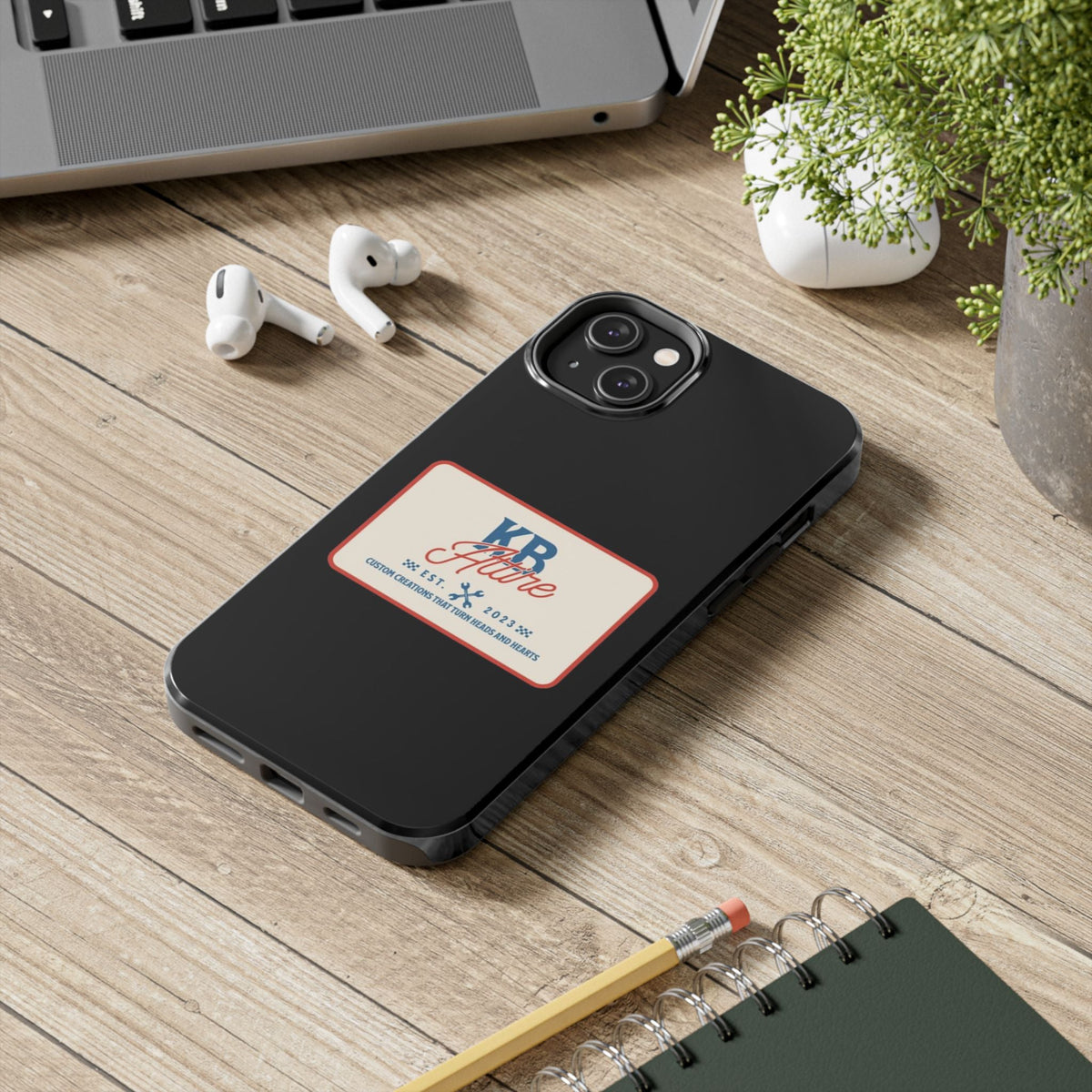 KB Attire 'The Patch' Phone Case (Black)