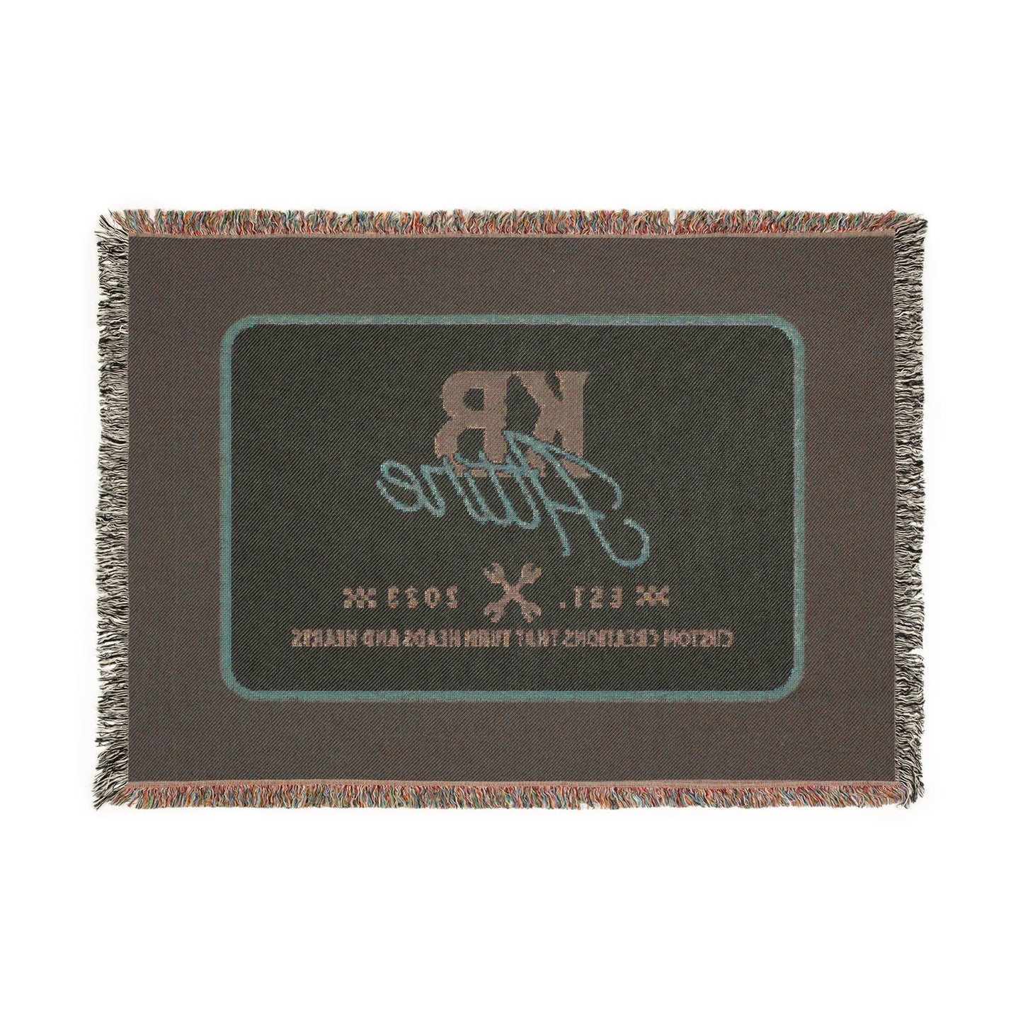 KB Attire "The Logo" Woven Blanket (Black)