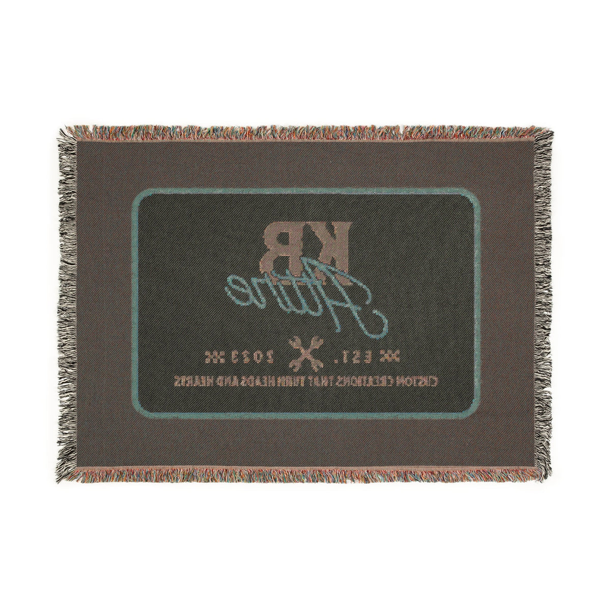 KB Attire "The Logo" Woven Blanket (Black)