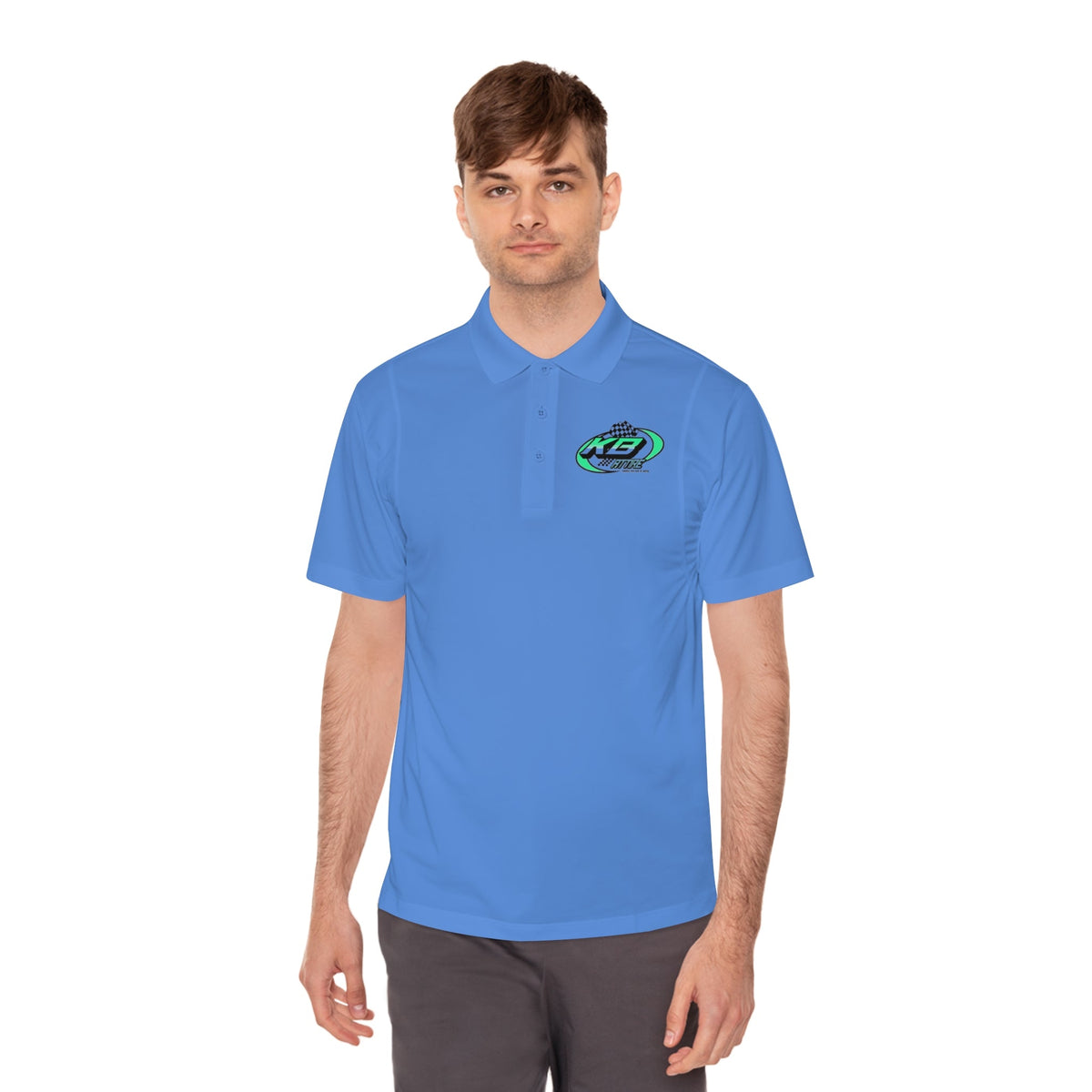 KB Attire Men's Logo Sport Polo Shirt