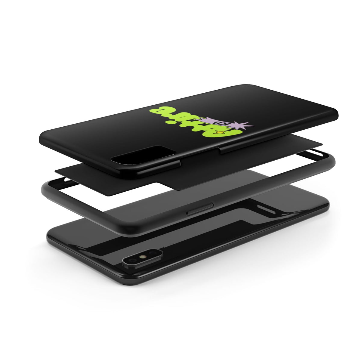 KB Attire Cartoon Phone Case (Black)