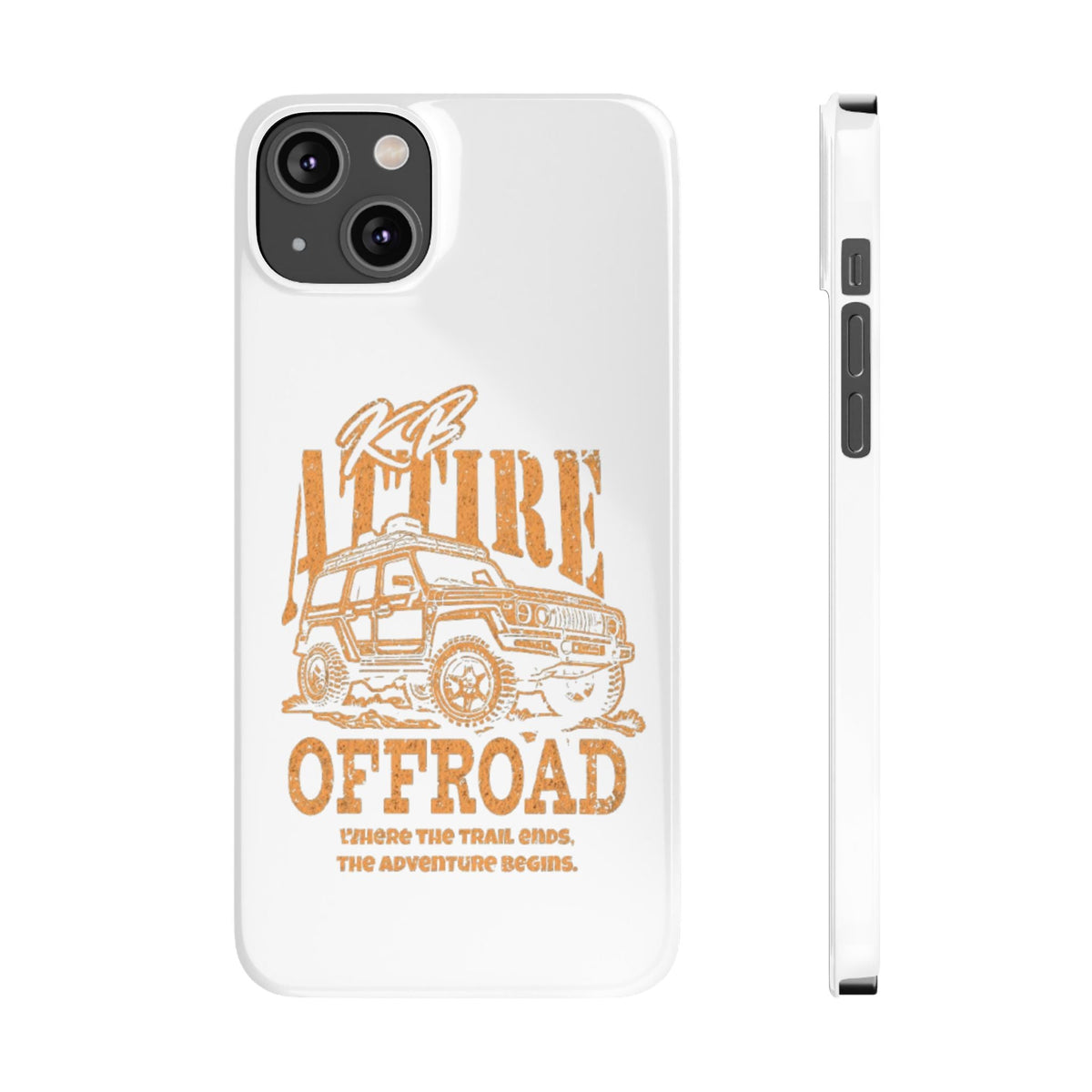 KB Attire Offroad Adventure IPhone Case (White)